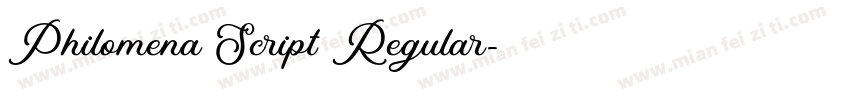 Philomena Script Regular字体转换